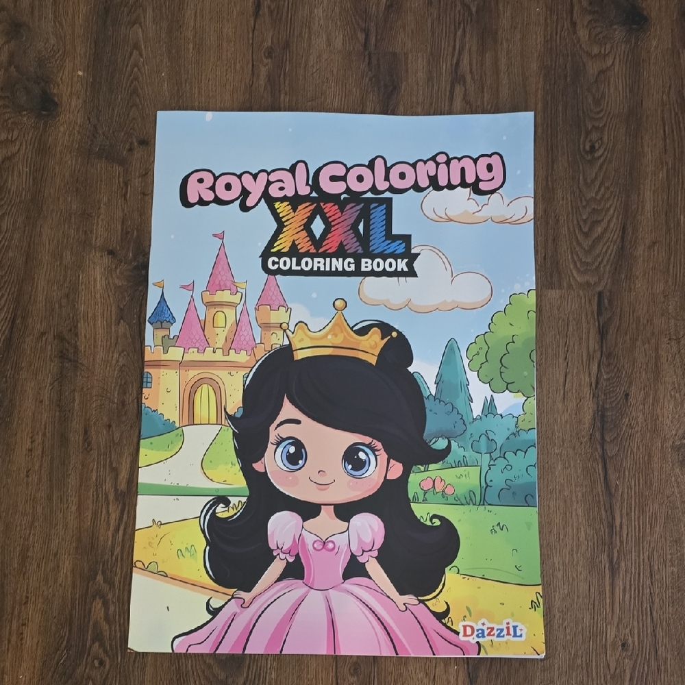 Royal Coloring XXL Book - Pink and Yellow